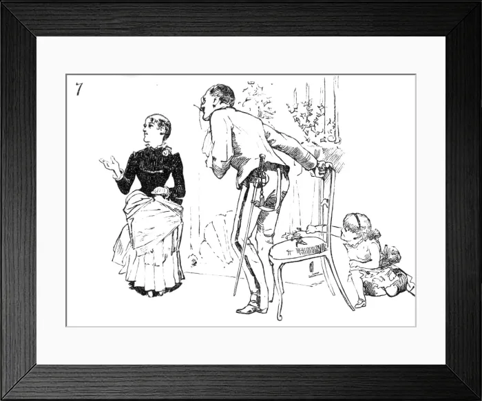Framed Print : An English Christmas in Paris, drawn by A. Forestier, 1883. Creator: Unknown Framed Print : An English Christmas in Paris, drawn by A. Forestier, 1883. Creator: Unknown