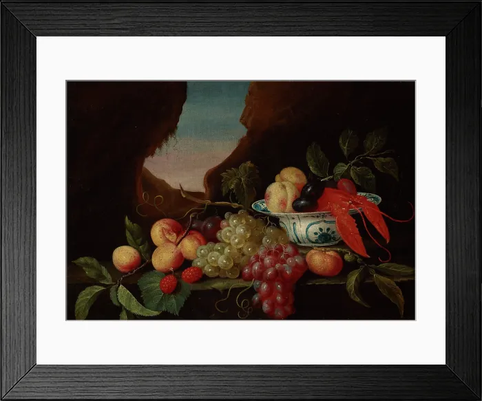 Framed Print : Still Life with Fruits and a Lobster, 1658. Creator: Theodoor Smits Framed Print : Still Life with Fruits and a Lobster, 1658. Creator: Theodoor Smits