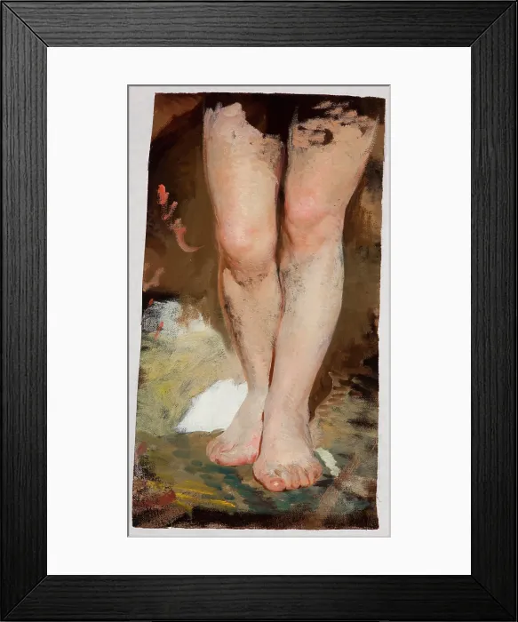 Framed Print : Study of Legs (Phryne) to the Painting 'Phryne on the Poseidon's Celebration in Eleusis', c1888 Framed Print : Study of Legs (Phryne) to the Painting 'Phryne on the Poseidon's Celebration in Eleusis', c1888