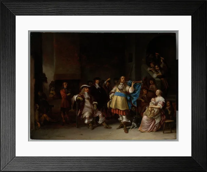 Framed Print : Trumpet Concerto, between 1665-1673. Creator: Anthonie Palamedesz Framed Print : Trumpet Concerto, between 1665-1673. Creator: Anthonie Palamedesz