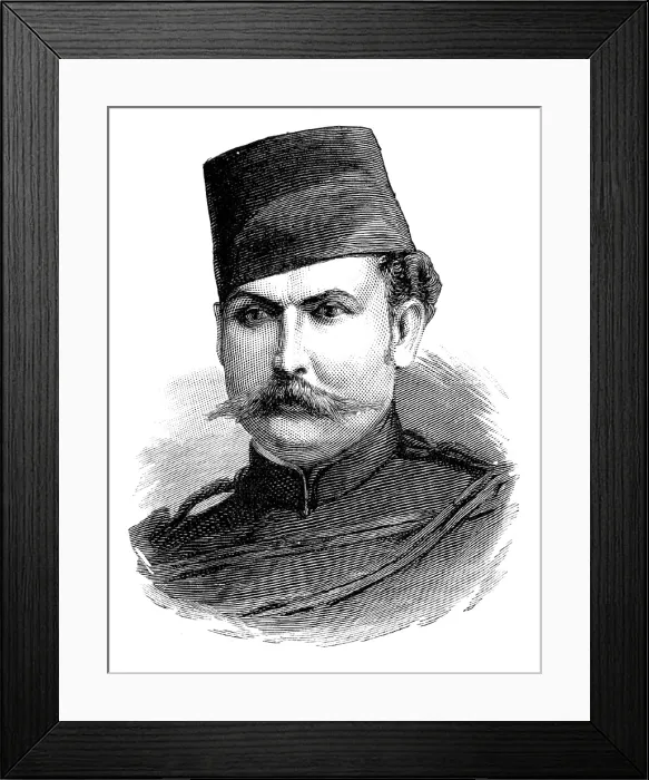 Framed Print : Major Baron Alfred von Seckendorff, prisoner in the Soudan, 1883. Creator: Unknown
