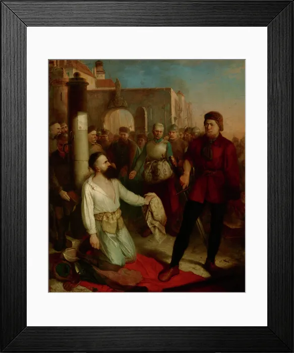 Framed Print : Decapitation of Samuel Zborowski, 1854. Creator: Wladyslaw Luszczkiewicz Framed Print : Decapitation of Samuel Zborowski, 1854. Creator: Wladyslaw Luszczkiewicz