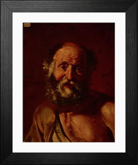 Framed Print : Bust of an Old Man (Head of a Beggar), 2nd half of 17th century. Creator: Pietro Bellotti Framed Print : Bust of an Old Man (Head of a Beggar), 2nd half of 17th century. Creator: Pietro Bellotti