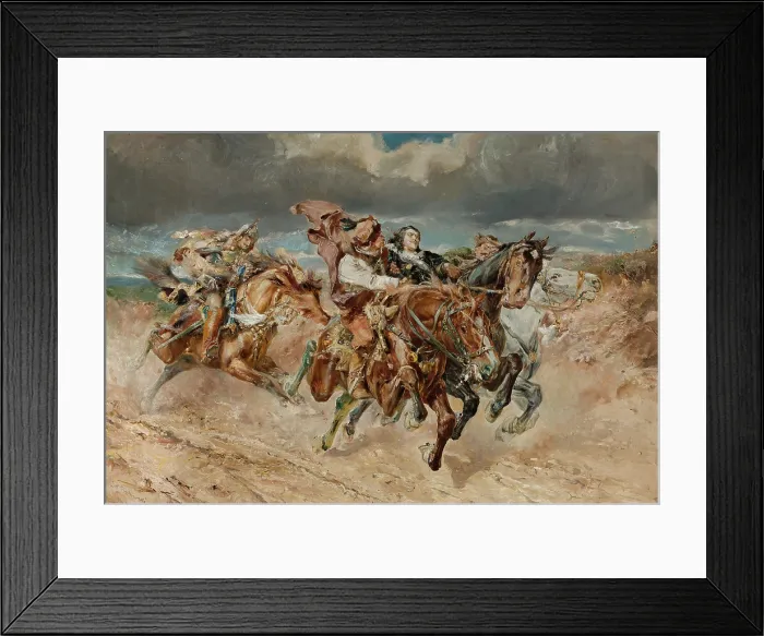 Framed Print : Prince Boguslaw Kidnapped by Kmicic, 1906. Creator: Stanislaw Batowski-Kaczor Framed Print : Prince Boguslaw Kidnapped by Kmicic, 1906. Creator: Stanislaw Batowski-Kaczor