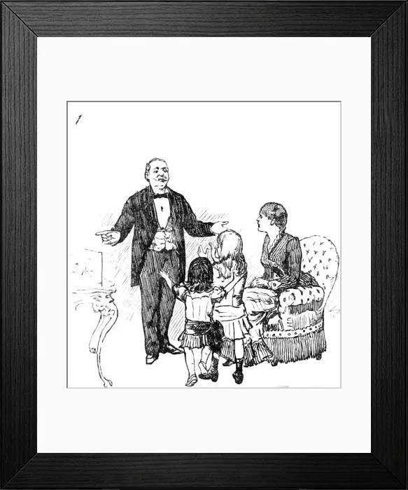 Framed Print : An English Christmas in Paris, drawn by A. Forestier, 1883. Creator: Unknown Framed Print : An English Christmas in Paris, drawn by A. Forestier, 1883. Creator: Unknown