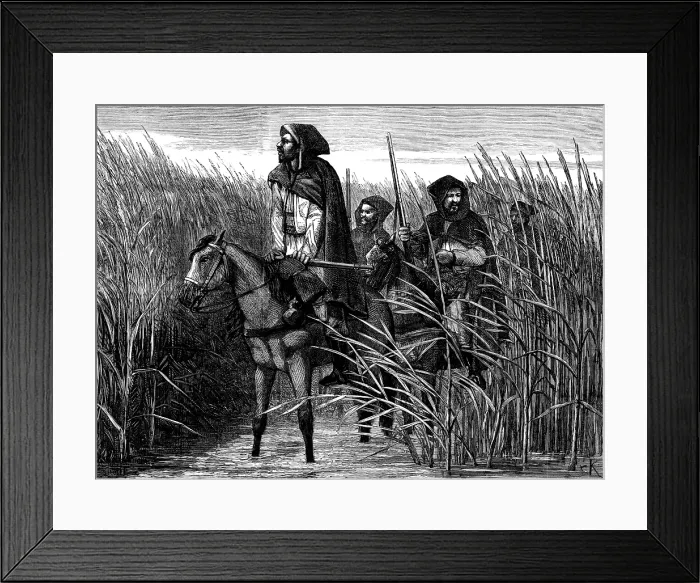 Framed Print : French mounted infantry for the war in Tonquin, 1883. Creator: Unknown