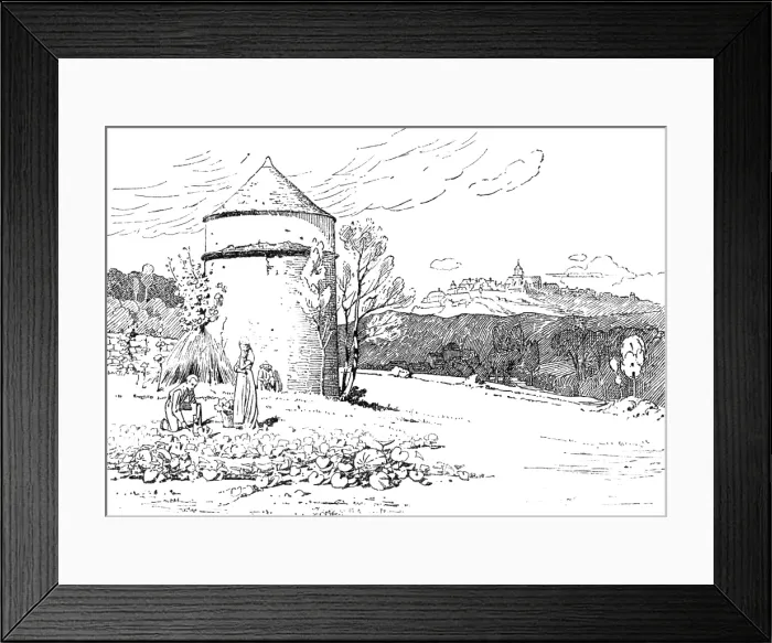 Framed Print : Near Avallon, Yonne, by W. Bright Morris:Institute of Painters in Oil Colours, 1883. Creator: Dawson Framed Print : Near Avallon, Yonne, by W. Bright Morris:Institute of Painters in Oil Colours, 1883. Creator: Dawson