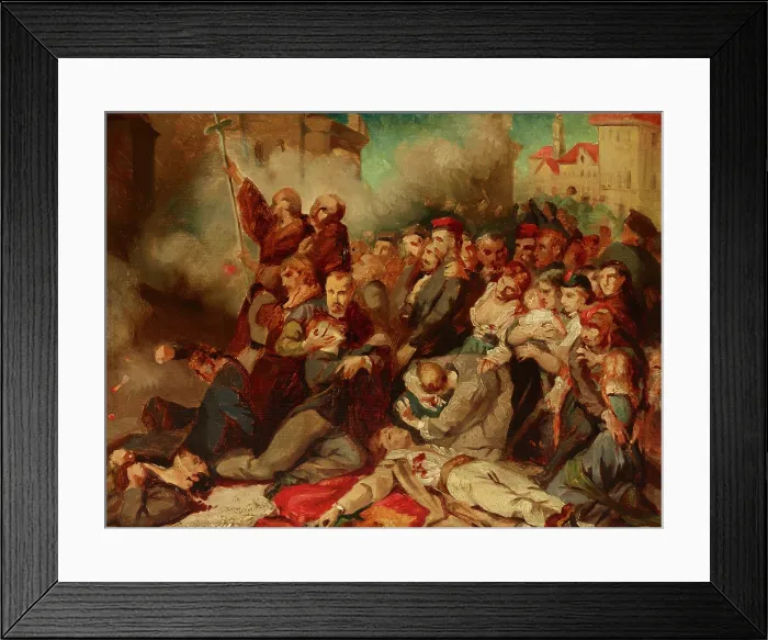 Framed Print : Warsaw on 8 April 1861, before 1866. Creator: Tony Robert-Fleury