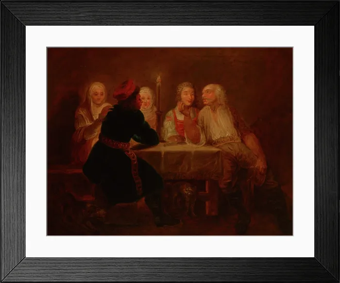 Framed Print : Peasants in an Inn, c1800. Creator: Franciszek Smuglewicz Framed Print : Peasants in an Inn, c1800. Creator: Franciszek Smuglewicz
