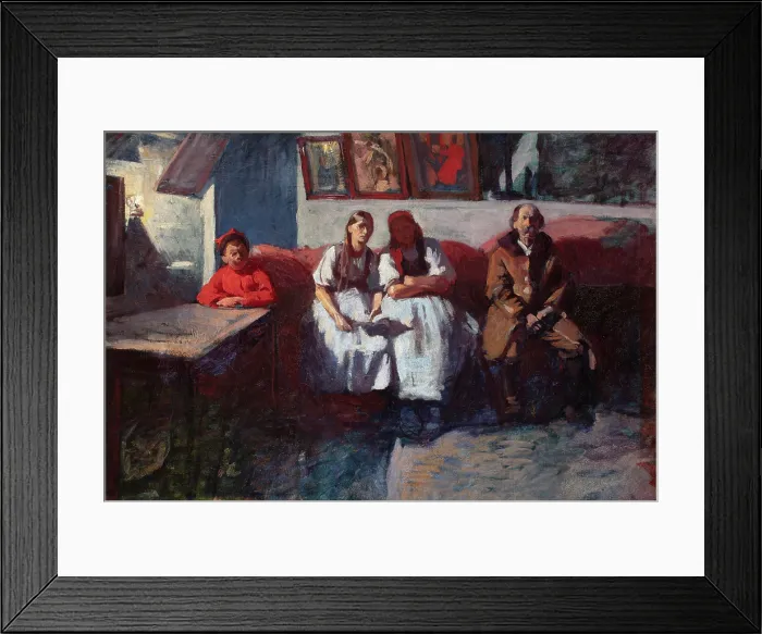 Framed Print : The Mikolajczyk family, c1901. Creator: Wlodzimierz Tetmajer Framed Print : The Mikolajczyk family, c1901. Creator: Wlodzimierz Tetmajer
