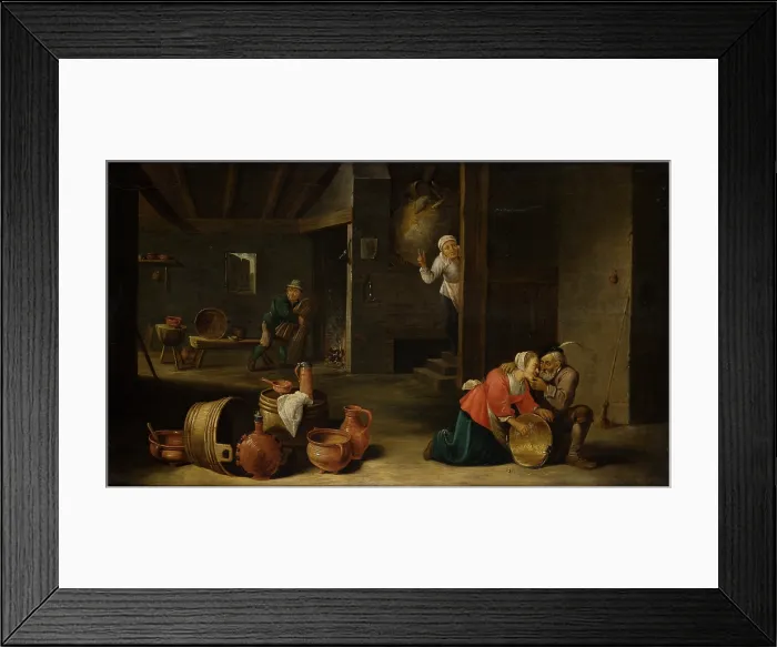 Framed Print : Unpleasant Surprise (Mismatched Couple), c1670s. Creator: Cornelis Mahu Framed Print : Unpleasant Surprise (Mismatched Couple), c1670s. Creator: Cornelis Mahu