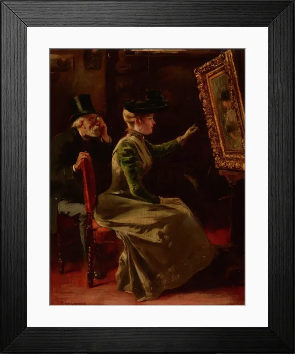 Framed Print : In the Artist's Studio, c1890. Creator: Fernand De Launay. In the Artist's Studio, c1890. Creator: Fernand De Launay Framed Print : In the Artist's Studio, c1890. Creator: Fernand De Launay. In the Artist's Studio, c1890. Creator: Fernand De Launay