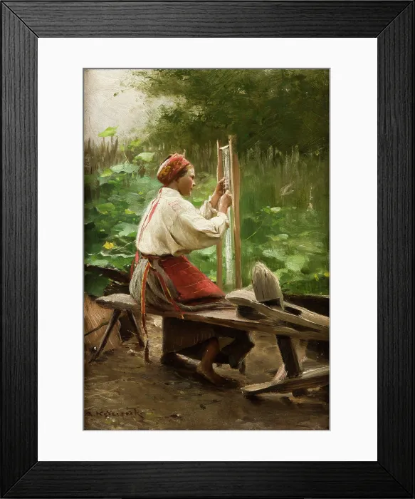 Framed Print : Spinner, c1900. Creator: Apolonusz Kedzierski Framed Print : Spinner, c1900. Creator: Apolonusz Kedzierski