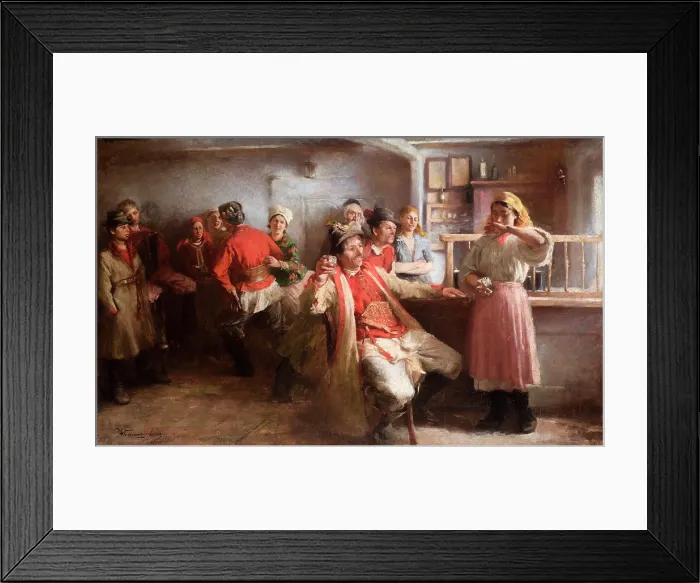 Framed Print : Courtship, 1894. Creator: Wlodzimierz Tetmajer Framed Print : Courtship, 1894. Creator: Wlodzimierz Tetmajer