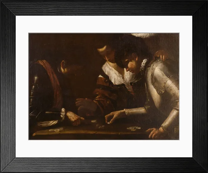 Framed Print : Dice Players, c1635. Creator: Mattia Preti Framed Print : Dice Players, c1635. Creator: Mattia Preti