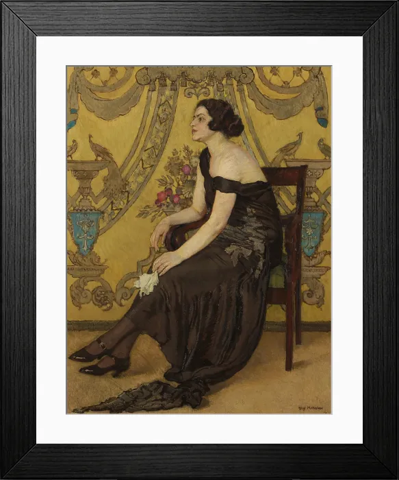 Framed Print : The Rose of Saaron-Portrait of Zofia Minderowa, 1923. Creator: Jozef Mehoffer Framed Print : The Rose of Saaron-Portrait of Zofia Minderowa, 1923. Creator: Jozef Mehoffer