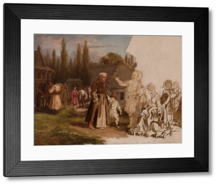 Framed Print : A Nobleman's Family and a Monk, after 1871. Creator: Michal Elwiro Andriolli. A Nobleman's Family and a Monk, after 1871. Creator: Michal Elwiro Andriolli Framed Print : A Nobleman's Family and a Monk, after 1871. Creator: Michal Elwiro Andriolli. A Nobleman's Family and a Monk, after 1871. Creator: Michal Elwiro Andriolli