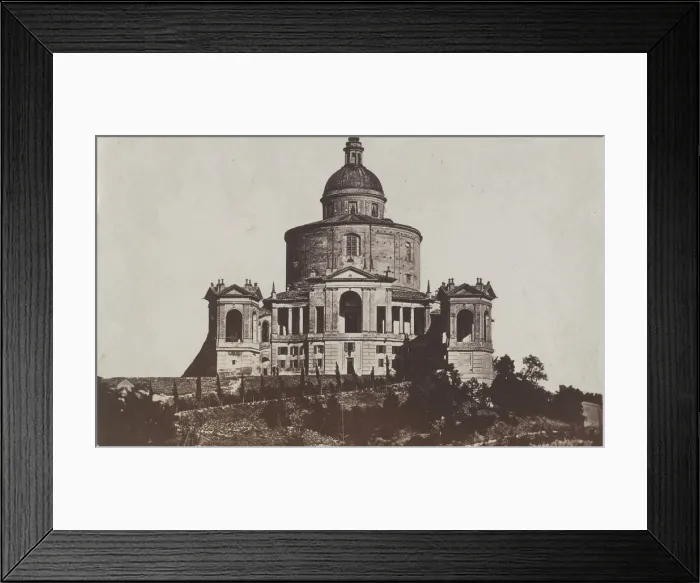 Framed Print : Sanctuary of Madonna di San Luca from the west, Bologna, between 1880-1886. Creator: Giorgio Sommer Framed Print : Sanctuary of Madonna di San Luca from the west, Bologna, between 1880-1886. Creator: Giorgio Sommer