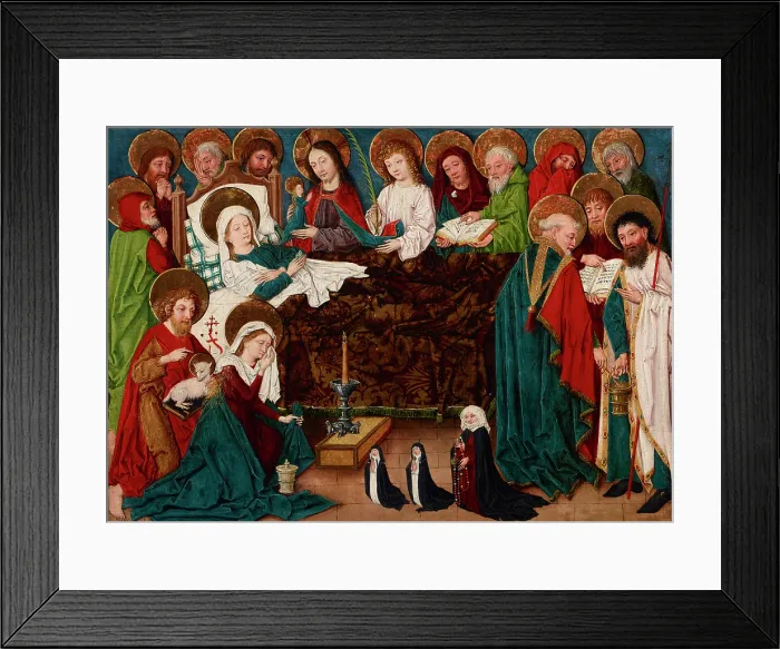 Framed Print : Dormition of the Mother of God, c1480-1490. Creator: Master of the Vestment Studies Framed Print : Dormition of the Mother of God, c1480-1490. Creator: Master of the Vestment Studies