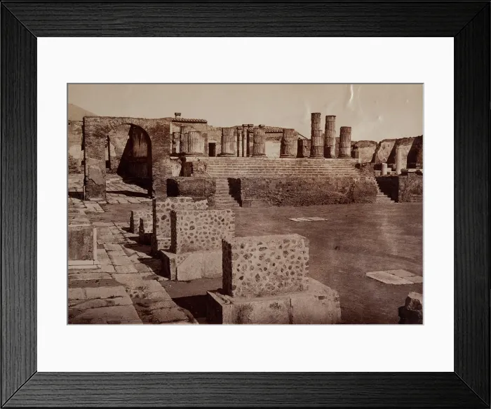 Framed Print : Forum, Pompeii, between 1880-1890. Creator: Giorgio Sommer Framed Print : Forum, Pompeii, between 1880-1890. Creator: Giorgio Sommer