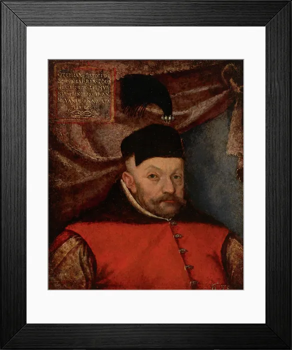 Framed Print : Portrait of Stephen Bathory (1533-1586), King of Poland, 16th century. Creator: Martin Kober Framed Print : Portrait of Stephen Bathory (1533-1586), King of Poland, 16th century. Creator: Martin Kober