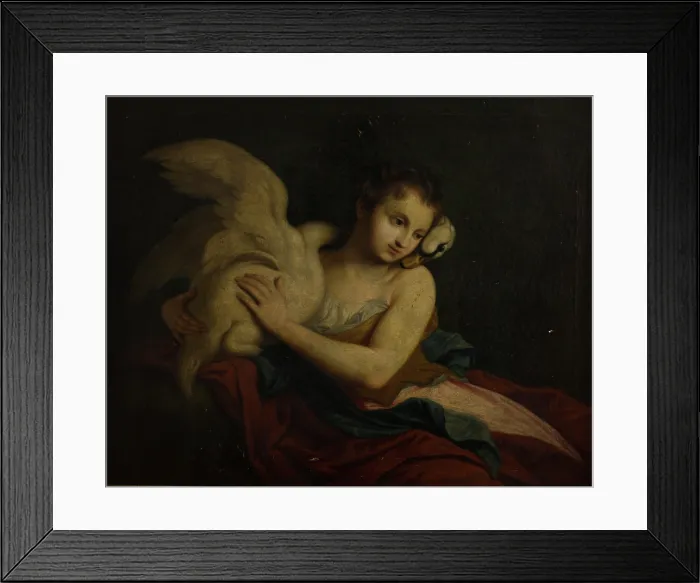 Framed Print : Leda and the Swan, c1810. Creator: Jan Wincenty Kopff Framed Print : Leda and the Swan, c1810. Creator: Jan Wincenty Kopff