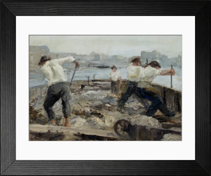 Framed Print : Sand-Diggers, between 1888-1892. Creator: Ludwik de Laveaux Framed Print : Sand-Diggers, between 1888-1892. Creator: Ludwik de Laveaux