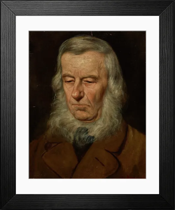 Framed Print : Study of the Head of an Old Man, c1890. Creator: Waclaw Koniuszko Framed Print : Study of the Head of an Old Man, c1890. Creator: Waclaw Koniuszko