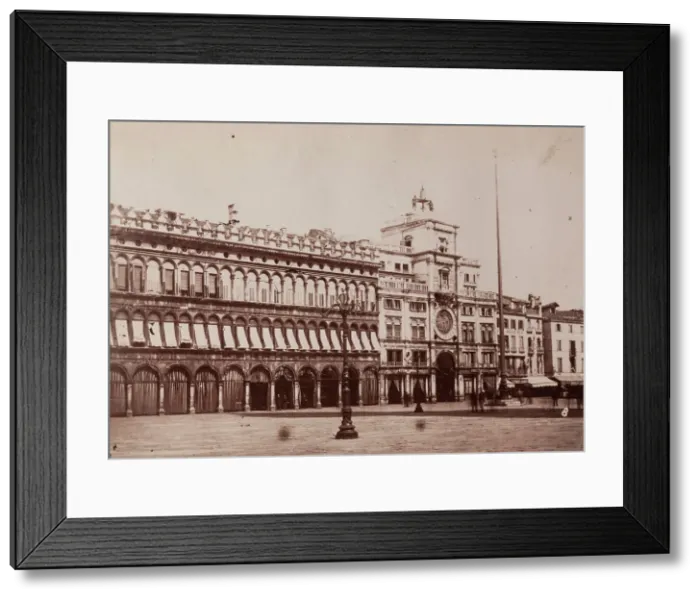 Framed Print : Procuratie Vecchie and Torre dell'Orologio, St Mark's Square, Venice, between 1880-1890 Framed Print : Procuratie Vecchie and Torre dell'Orologio, St Mark's Square, Venice, between 1880-1890