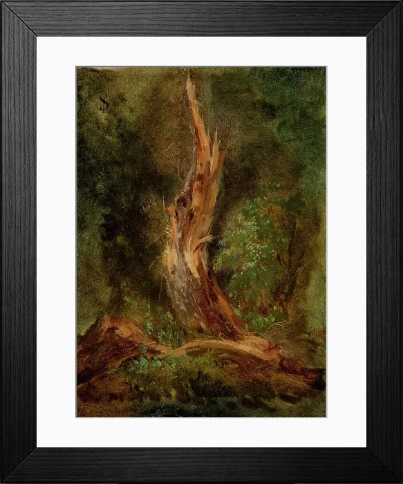 Framed Print : Volhynian Forest, c1864. Creator: Jozef Szermentowski Framed Print : Volhynian Forest, c1864. Creator: Jozef Szermentowski