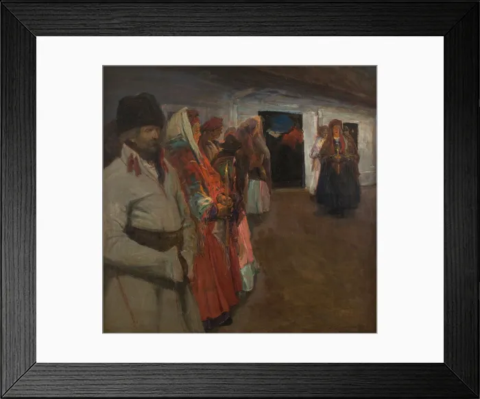 Framed Print : Funeral, 1904. Creator: Stanislaw Kuczborski Framed Print : Funeral, 1904. Creator: Stanislaw Kuczborski