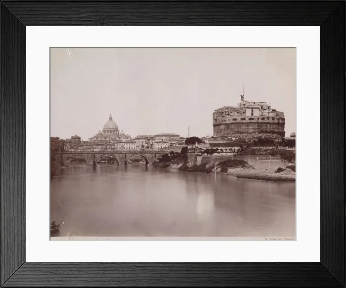 Framed Print : Tiber River - Castel Sant'Angelo, Rome, between 1880-1890. Creator: Giorgio Sommer. Tiber River - Castel Sant'Angelo, Rome, between 1880-1890. Creator: Giorgio Sommer Framed Print : Tiber River - Castel Sant'Angelo, Rome, between 1880-1890. Creator: Giorgio Sommer. Tiber River - Castel Sant'Angelo, Rome, between 1880-1890. Creator: Giorgio Sommer