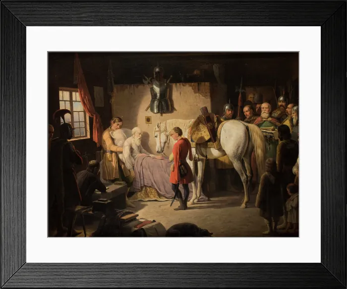 Framed Print : Death of Stefan Czarniecki, 1844-1848. Creator: January Suchodolski Framed Print : Death of Stefan Czarniecki, 1844-1848. Creator: January Suchodolski