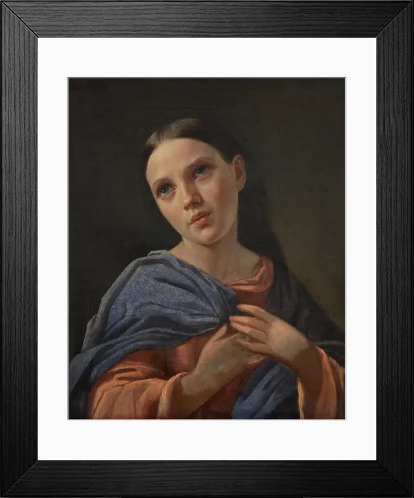 Framed Print : Study of a Girl, c1850. Creator: Ignacy Karczewski Framed Print : Study of a Girl, c1850. Creator: Ignacy Karczewski