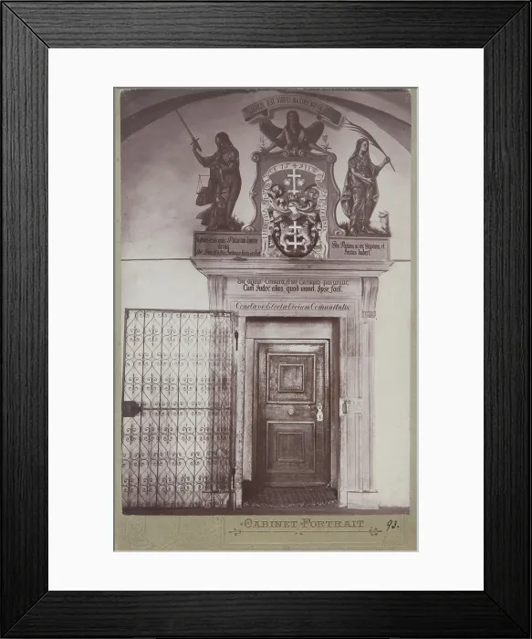 Framed Print : Town Hall, Lewocza (Levoca Locse), 1895-1910. Creator: Samuel Rosenbach Framed Print : Town Hall, Lewocza (Levoca Locse), 1895-1910. Creator: Samuel Rosenbach