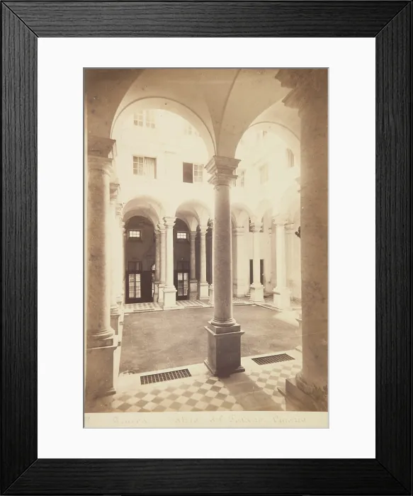 Framed Print : The Royal Palace (Palazzo Reale), Genoa, 1870-1880. Creator: Alfredo Noack Framed Print : The Royal Palace (Palazzo Reale), Genoa, 1870-1880. Creator: Alfredo Noack