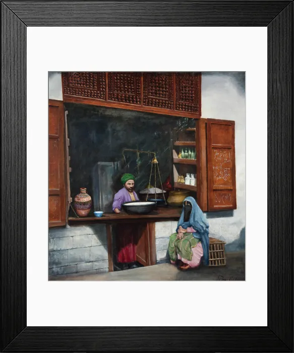 Framed Print : Turkish Milk Shop, 1927. Creator: Wiktor Chlebowski-Poraj Framed Print : Turkish Milk Shop, 1927. Creator: Wiktor Chlebowski-Poraj