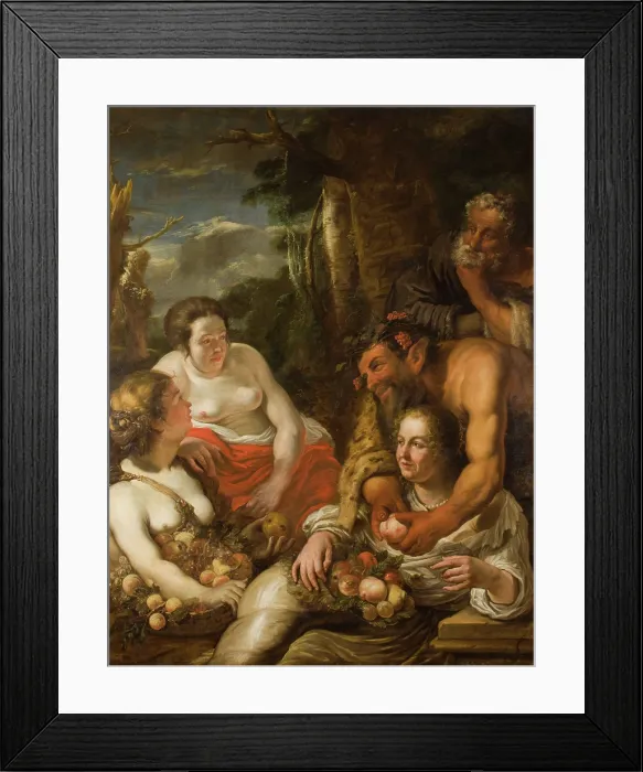 Framed Print : Mythological Scene-Filling the Horn of Plenty?, 1659. Creator: Juriaen Jacobsz Framed Print : Mythological Scene-Filling the Horn of Plenty?, 1659. Creator: Juriaen Jacobsz