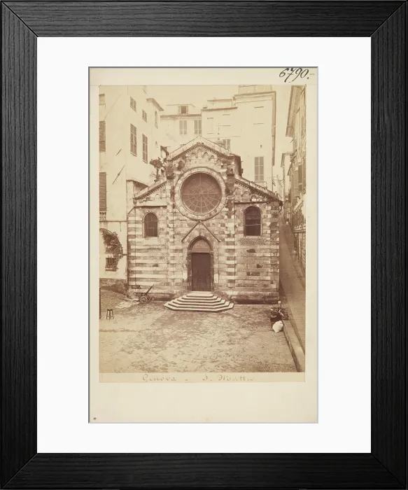 Framed Print : Church of St. Matthew (San Matteo), Genoa, 1870-1880. Creator: Alfredo Noack Framed Print : Church of St. Matthew (San Matteo), Genoa, 1870-1880. Creator: Alfredo Noack