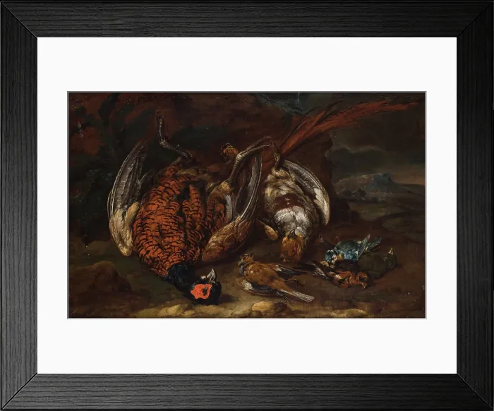 Framed Print : Slaughtered Birds, 1st half of 18th century. Creator: Philipp von Purgau Framed Print : Slaughtered Birds, 1st half of 18th century. Creator: Philipp von Purgau