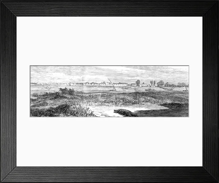 Framed Print : The Great Military Disaster in the Soudan: Fashoda...on the White Nile, 1883. Creator: Unknown Framed Print : The Great Military Disaster in the Soudan: Fashoda...on the White Nile, 1883. Creator: Unknown