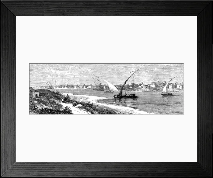 Framed Print : The Great Military Disaster in the Soudan: Khartoum, the capital of the Soudan... 1883. Creator: Unknown Framed Print : The Great Military Disaster in the Soudan: Khartoum, the capital of the Soudan... 1883. Creator: Unknown