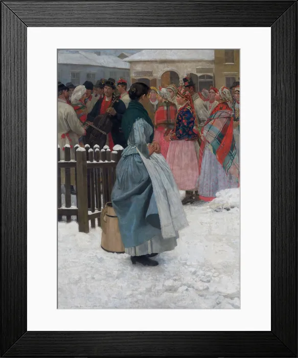 Framed Print : The Wedding Is Coming, 1891. Creator: Antoni Piotrowski Framed Print : The Wedding Is Coming, 1891. Creator: Antoni Piotrowski