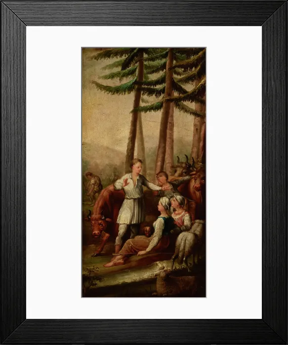 Framed Print : Idyll, 1825. Creator: Jan Zamojski Framed Print : Idyll, 1825. Creator: Jan Zamojski
