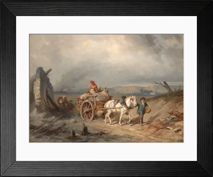 Framed Print : Escape, 1870. Creator: Henryk Pillati Framed Print : Escape, 1870. Creator: Henryk Pillati