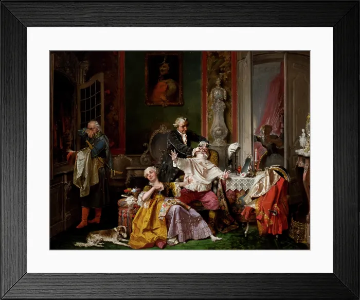 Framed Print : 'What a Pity to Lose the Moustache', c1870. Creator: Leonard Straszynski Framed Print : 'What a Pity to Lose the Moustache', c1870. Creator: Leonard Straszynski