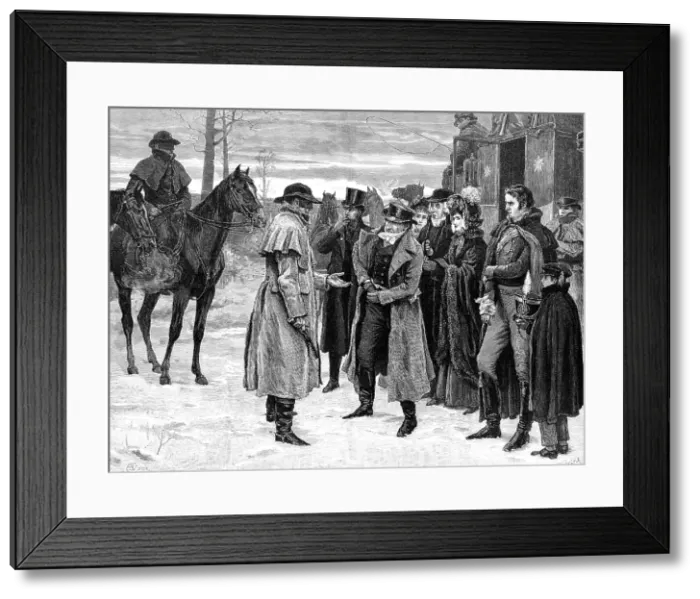 Framed Print : The King's Highway, drawn by F. Dadd, 1883. Creator: R. Taylor. The King's Highway, drawn by F. Dadd, 1883. Creator: R. Taylor Framed Print : The King's Highway, drawn by F. Dadd, 1883. Creator: R. Taylor. The King's Highway, drawn by F. Dadd, 1883. Creator: R. Taylor