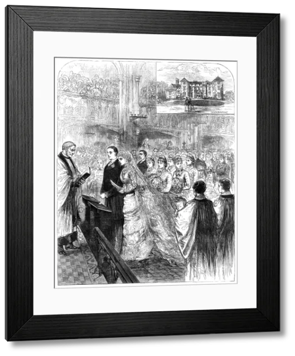 Framed Print : Marriage of the son of Lord Selborne to the daughter of the Marquis of Salisbury, 1883. Creator: Unknown Framed Print : Marriage of the son of Lord Selborne to the daughter of the Marquis of Salisbury, 1883. Creator: Unknown