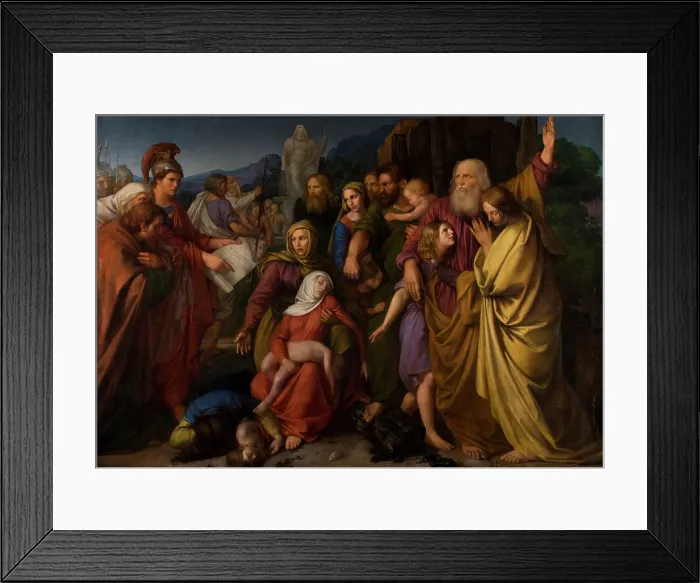 Framed Print : The Maccabees, between 1830-1842. Creator: Wojciech Kornel Stattler Framed Print : The Maccabees, between 1830-1842. Creator: Wojciech Kornel Stattler