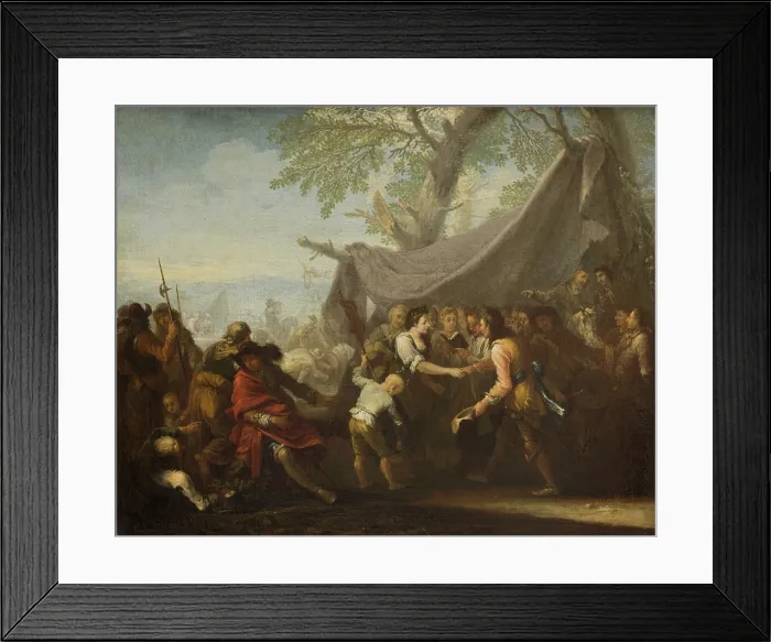 Framed Print : Event at a Military Camp (Wedding at a Military Camp), 1711. Creator: Georg Philipp Rugendas Framed Print : Event at a Military Camp (Wedding at a Military Camp), 1711. Creator: Georg Philipp Rugendas